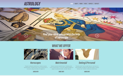 Tema gratuito de Astrologia WordPress