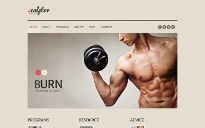 Tema gratuito de WordPress adaptable para culturismo