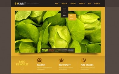 Tema gratuito de WordPress de agricultura naranja negro