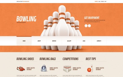 Thème WordPress réactif gratuit pour le bowling