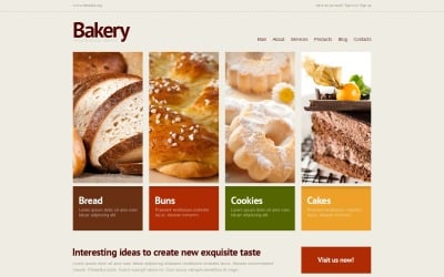 WordPress gratuit Bootstrap Bakery Design