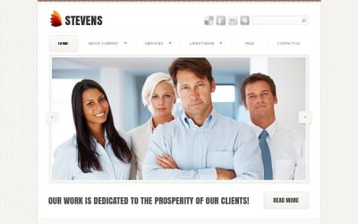 Free Business & Services WordPress Template for Promoting