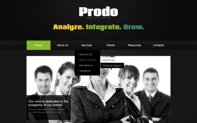 Gratis WordPress-thema voor het promoten van de website voor bedrijven en services