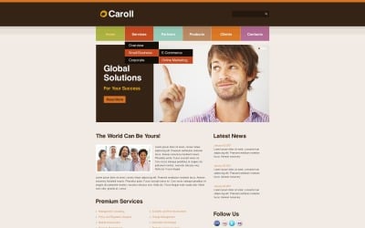 Modello gratuito di Webdesign WordPress per affari e servizi