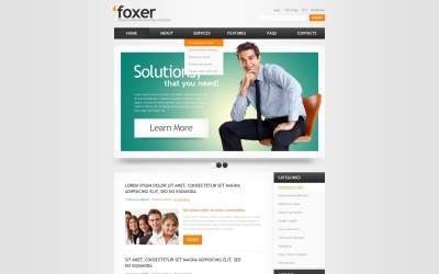 Modello gratuito per WordPress per aziende e servizi