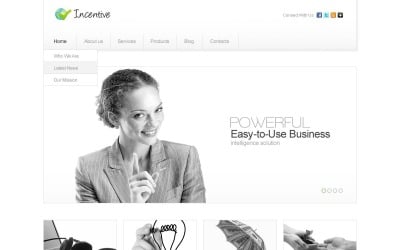 Modelo de promoção de WordPress grátis para empresas e serviços