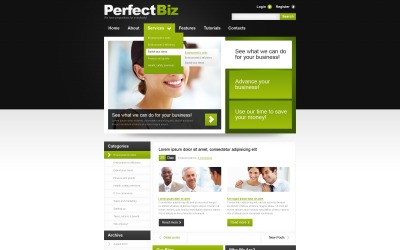 Pagina Web WordPress gratuita per la promozione di attività e servizi online