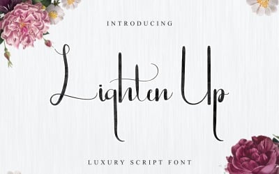 Lighten Up Luxury Script Font