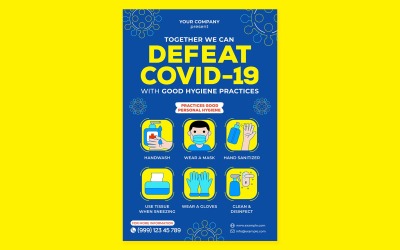Modello di stampa poster #09 Covid-19