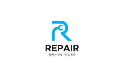Plantilla de diseño de logotipo de taller de reparación de letra R