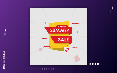 Kreativ sommarförsäljning Social Banner