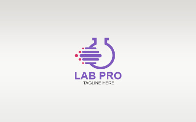Lab Pro Moderne Logo-Design-Vorlage