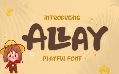 Allay - Verspielte Schriftart anzeigen