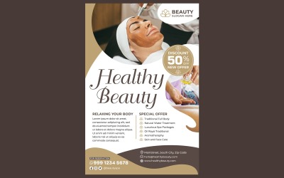 Beauty Spa Poster #01 Afdruksjabloon