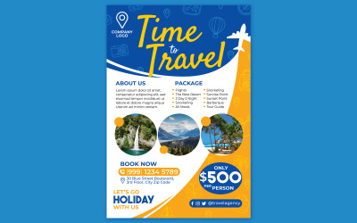 Holiday Travel Poster #01 Print Template