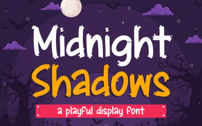 Midnight Shadows - Playful Display Font