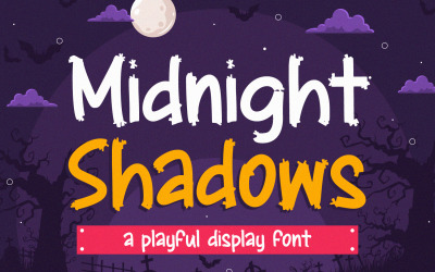 Midnight Shadows - 俏皮的显示字体