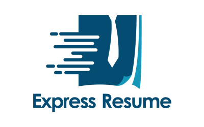 Modèle de logo de CV express