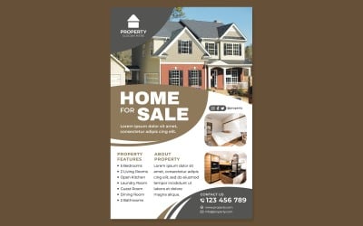 Moderní domov na prodej plakát #03 Šablona tisku