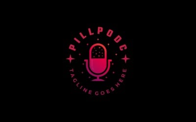 Pillpod mit Podcast-Verlaufslogo