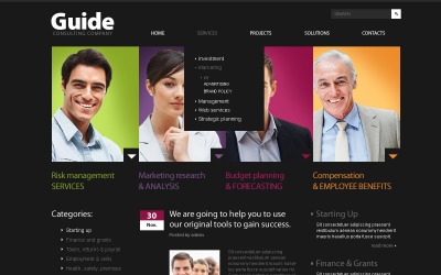 Безкоштовна консалтингова служба WordPress Тема та шаблон веб -сайту