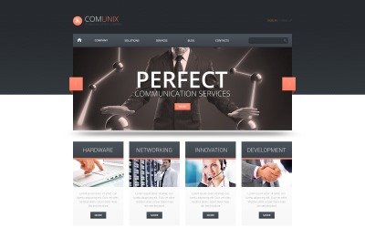 Безкоштовна тема WordPress для комунікаційних рішень