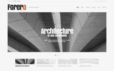 Diseño gratuito de WordPress Cherry Architecture