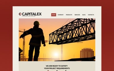 Free Construction Corporation WordPress šablona a webová šablona
