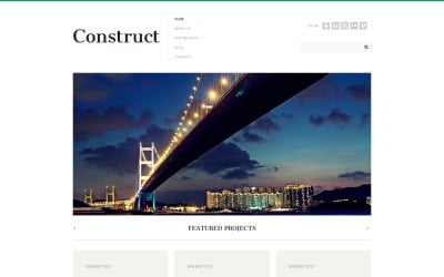 Free Template for WordPress Construction Company Promotion
