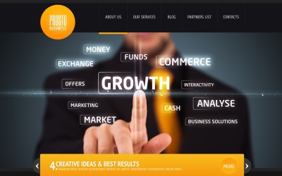 Gratis vooruitgang op het gebied van zaken en services met WordPress-website