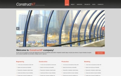 Plantilla de sitio web y tema de WordPress de construcción gratis
