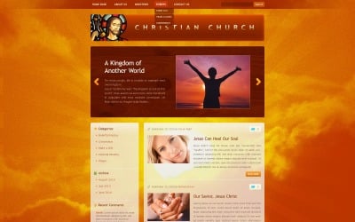 Template WordPress gratuito per Cristiano