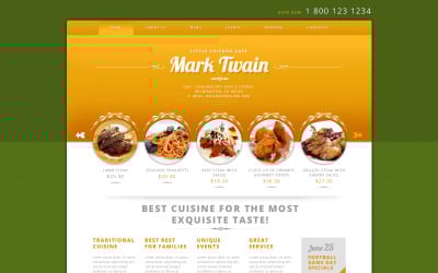Thème WordPress responsive gratuit pour le café