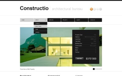 Webdesign gratuito di WordPress per società di costruzioni