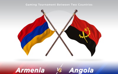 Armênia contra Angola Two Flags