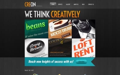 Бесплатная тема и шаблон сайта WordPress для креативного рекламного агентства