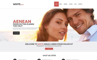 Бесплатная тема WordPress и шаблон сайта Зубы
