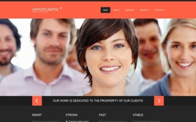 Darmowe konsultingowe usługi biznesowe Szablon WordPress i szablon strony internetowej