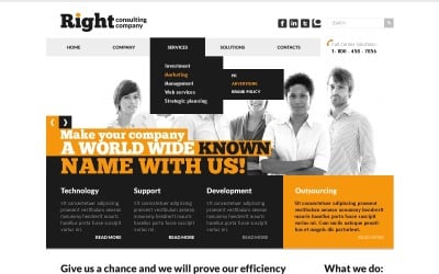 Free WordPress Theme &amp;amp; Website Template For Consulting Business
