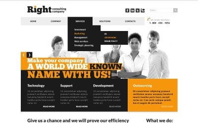 Free WordPress Theme & Website Template For Consulting Business