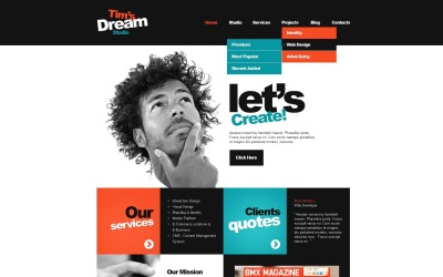 Gratis Designer Directory WordPress-thema en websitesjabloon