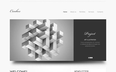 Gratis ontwerpafdeling WordPress-thema en websitesjabloon