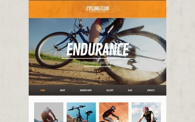 Kostenloses Radfahren Responsive WordPress Theme & Website Template