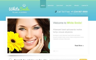 Kostenloses Zahnarzt-WordPress-Theme und Website-Vorlage