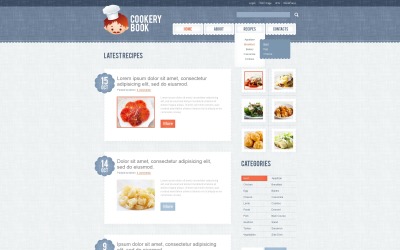 免费烹饪 WordPress 布局和网站模板