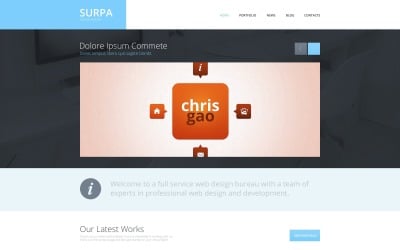 Ücretsiz Tasarım Stüdyosu Duyarlı WordPress Düzeni ve Web Sitesi Şablonu