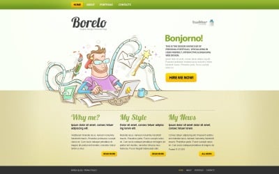 Ücretsiz Tasarımcı Aralığı WordPress Teması ve Web Sitesi Şablonu