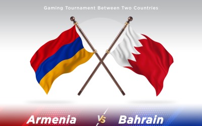 Armenia versus Bahrain Two Flags