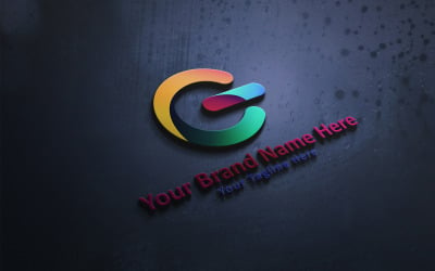 Modèle de conception de logo vectoriel G