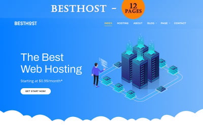 BestHost - Modèle HTML d&amp;#39;hébergement réactif
